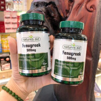 Viên uống lợi sữa cỏ Cà ri Natures aid Fenugreek 500mg 90 viên - Anh