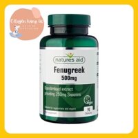 Viên uống lợi sữa cỏ cà ri Fenugreek Natures Aid 500mg - Lọ 90 viên