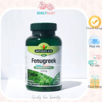 Viên uống lợi sữa Fenugreek Natures Aid 90 viên