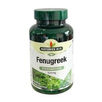Viên Uống Lợi Sữa Fenugreek Natures Aid 500mg Của Anh 90 viên