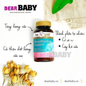 Viên uống lợi sữa Herbs of Gold Breastfeeding Support - Hộp 60 viên