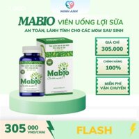 Viên Uống Lợi Sữa Mabio Hỗ Trợ Lợi Sữa Giảm Nguy Cơ Tắc Tuyến Sữa Tốt Cho Phụ Nữ Sau Sinh Hàng Chính Hãng
