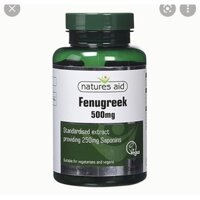 Viên uống lợi sữa Natures Aid Fenugreek 500mg hộp 90 viên
