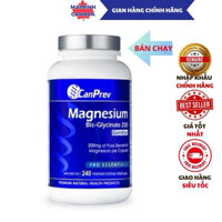 Viên uống Magnesium Bis Glycinate 200 Gentle Canprev Canada; Magie Bisglycinate