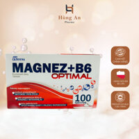 Viên Uống Magnez+ B6 Optimal Giúp Cải Thiện giấc ngủ, Rối Loạn Lo Âu, Giảm Stress Cho Người Trên 12 Tuổi Vỉ 100 Viên