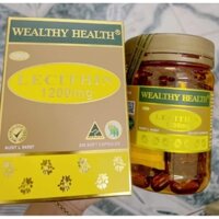 Viên uống mầm đậu nành Lecithin Wealthy Health 1200mg Úc