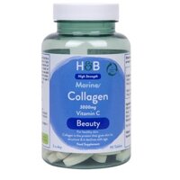 Viên uống MARINE COLLAGEN VITAMIN C Holland & Barrett giúp làm đẹp da chống lão hóa hộp 60 viên
