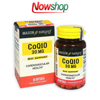 Viên uống Mason Natural CoQ10 30mg hỗ trợ sức khỏe bổ tim mạch giúp giảm cholesteron máu ổn định huyết