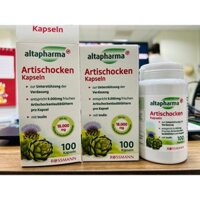 Viên uống mát gan Altapharma Artischocken Kapseln 100v của Đức giúp giảm khó tiêu, đầy bụng, buồn nôn, và tiêu chảy