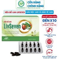 Viên uống mát gan giải độc, bảo vệ gan, tăng cường chức năng gan, viên bổ gan LIVSEVEN 30 viên