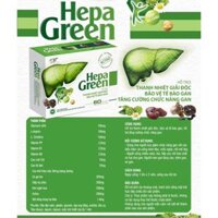 Viên uống mát gan giải độc, thải độc gan, thanh nhiệt, bảo vệ tế bào gan Hepa Green