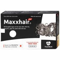 Viên uống Maxxhair New Thái Minh hỗ trợ tóc mọc chắc khỏe và giảm nguy cơ rụng tóc