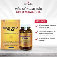 Viên Uống Mẹ Bầu Gold Mama DHA Giúp Bổ Sung Sắt, Vitamin, Khoáng Chất Cho Cơ Thể N1