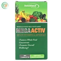 Viên uống Megaactiv Whole Food Multivitamins Hotchland bổ sung vitamin và khoáng chất cho cơ thể (60 Viên)