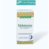 Viên uống Melatonin Nature's Bounty giúp điều hòa giấc ngủ, giúp ngủ sâu giấc (60 viên)