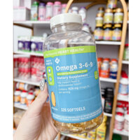 Viên uống Member's Mark Omega 3-6-9 Supports Heart Health 325 viên của Mỹ omega 369