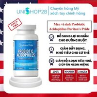 Viên uống Men vi sinh lợi khuẩn Probiotic Acidophilus Puritan's Pride 100v Unishop28