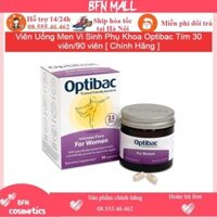 Viên Uống Men Vi Sinh Phụ Khoa Optibac Tím 30 viên/90 viên [ Chính Hãng ]