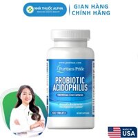 Viên uống Men vi sinh Pharmekal Puritan's Pride Probiotic Acidophilus 100 viên