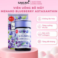 Viên uống Menard Blueberry Astaxanthin chống oxy hóa, bổ mắt 120 viên