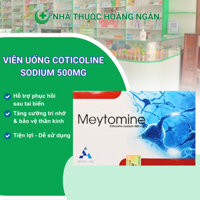 Viên uống Meytomine 500mg Citicoline Nhà thuốc Hoàng Ngân hỗ trợ phục hồi vận động sau tai biến