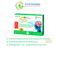 Viên Uống Migrin Plus - Giảm Đau Nửa Đầu, Hoạt Huyết Dưỡng Não - Hộp 20 Viên