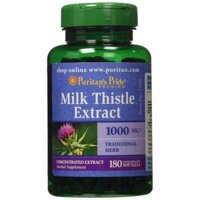 Viên uống Milk Thistle 1000mg Puritan’s Pride – Bổ Gan, Giải Độc Gan – 180 viên_ HÀNG MỸ CHÍNH HÃNG