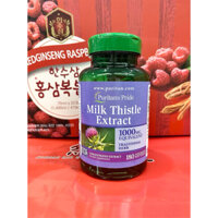 Viên uống Milk Thistle Extract 1000mg hỗ trợ giải độc gan, tăng cường chức năng gan (180 viên)