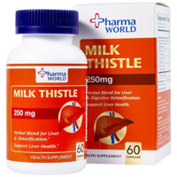 Viên uống Milk Thistle Pharma World hỗ trợ bảo vệ và tăng cường chức năng gan (60 viên)