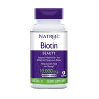 Viên Uống Mọc Tóc Biotin Natrol 10000mcg 100 Viên