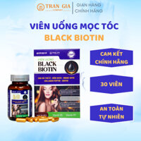 Viên uống mọc tóc BLACK BIOTIN giúp tóc chắc khỏe giảm rụng tóc làm đen tóc hộp 30 viên