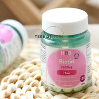 VIÊN UỐNG MỌC TÓC H&B BIOTIN 1000UG- VIÊN NÉN HOLLAND & BARRETT BIOTIN 1000UG- THUỘC HỌ VITAMINB- BIOTIN LÀ 1 LOẠI V