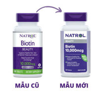 Viên uống mọc tóc NATROL BIOTIN 10000mcg Mỹ