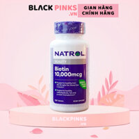Viên uống mọc tóc Natrol Biotin 10000 mcg (100 viên)