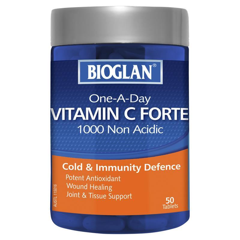 Viên uống một ngày một lần bổ sung Vitamin C Bioglan One-a-Day Vitamin C Forte 1000mg 50 viên