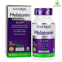 Viên Uống Natrol Melatonin 10mg giúp ngủ sâu giấc ( 60 Viên)