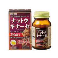 Viên uống Nattokinase 2000fu Orihiro 60 viên ngăn ngừa và phòng chống tai biến đột quỵ