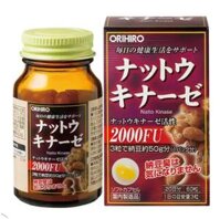 Viên uống Nattokinase 2000FU Orihiro 60 viên hỗ trợ ngăn ngừa và phòng chống tai biến đột quỵ
