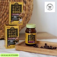 Viên Uống Nattokinase 4000FU Orihiro Nhật Bản Hỗ Trợ Điều Trị, Phòng Ngừa Đột Quỵ, Tai Biến 60 Viên
