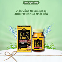 Viên Uống Nattokinase 4000FU Orihiro Nhật Bản Hỗ Trợ Điều Trị, Phòng Ngừa Đột Quỵ, Tai Biến 60 Viên