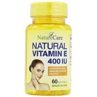 Viên Uống Natural Vitamin E 400 Iu Naturecare Đẹp Da 60 Viên