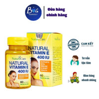 Viên Uống Natural Vitamin E 400 Iu Naturecare ( Mỹ ) Đẹp Da 60 Viên