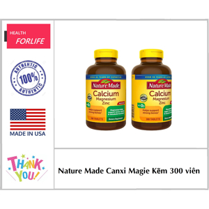Viên uống Nature Made Calcium Magnesium Zinc With Vitamin D3