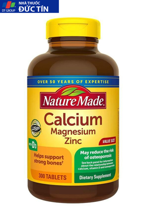 Viên uống Nature Made Calcium 600mg with D3 100 viên