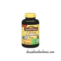 Viên uống Nature Made Calcium Magnesium Zinc With Vitamin D3