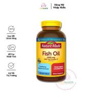 Viên uống Nature Made Fish Oil 1200mg, 360mg Omega-3 (Mẫu mới) - Nhập khẩu Mỹ