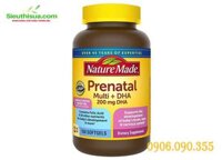 Viên uống Nature made prenatal multi DHA 200mg DHA 150viên cho bà bầu tốt nhất cho thai kỳ