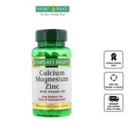 Viên uống Nature’s Bounty Calcium Magnesium Zinc With D3