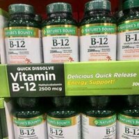 VIÊN UỐNG NATURE’S BOUNTY VITAMIN B12 2500MCG