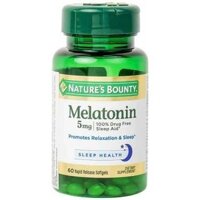 Viên Uống Nature's Bounty Melatonin 5mg (60 Viên) - Hỗ trợ giấc ngủ tự nhiên - Chính hãng USA